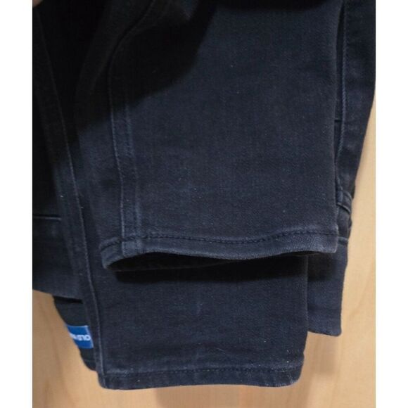 Old Navy Rockstar Super Skinny Jeggings Mid-Rise Adjustable Waist Size 16 Black - Picture 2 of 5